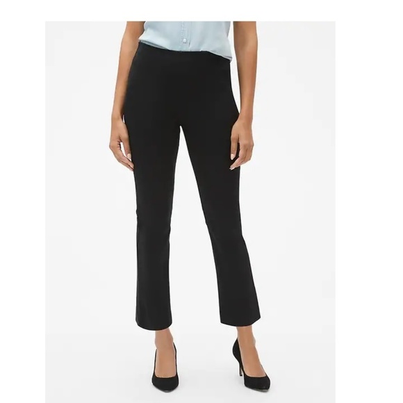 Gap Factory Pants - NWT Gap High Rise Crop Flare Pants 10 Black v751